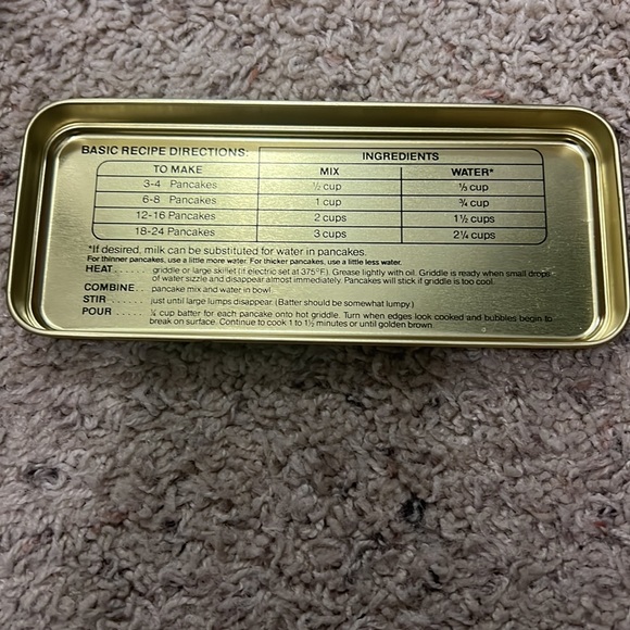 Vintage Pillsbury Hungry Jack Pancake Mix Tin - Picture 8 of 8